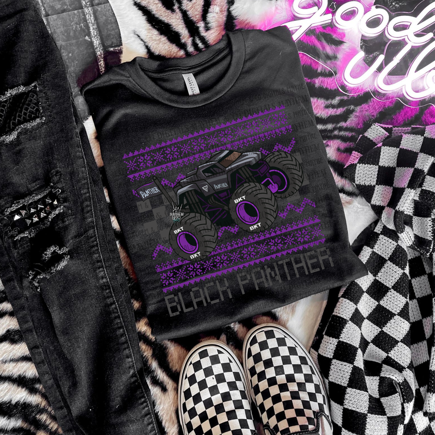 Black P Ugly Christmas Traditional - Digital