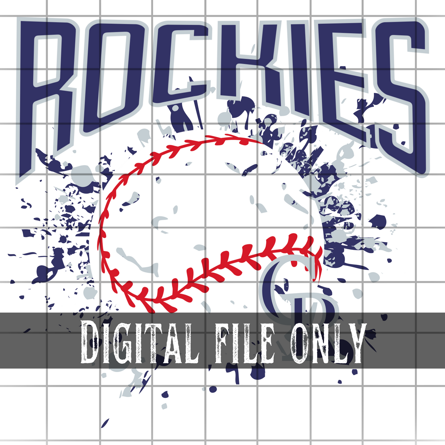 Colorado Splatter Baseball -Digital