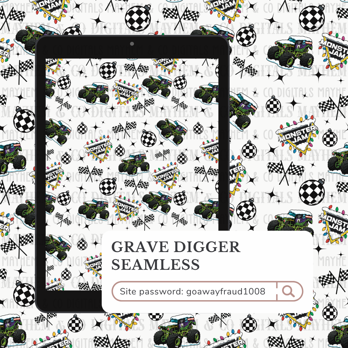 GD Christmas Seamless- Digital