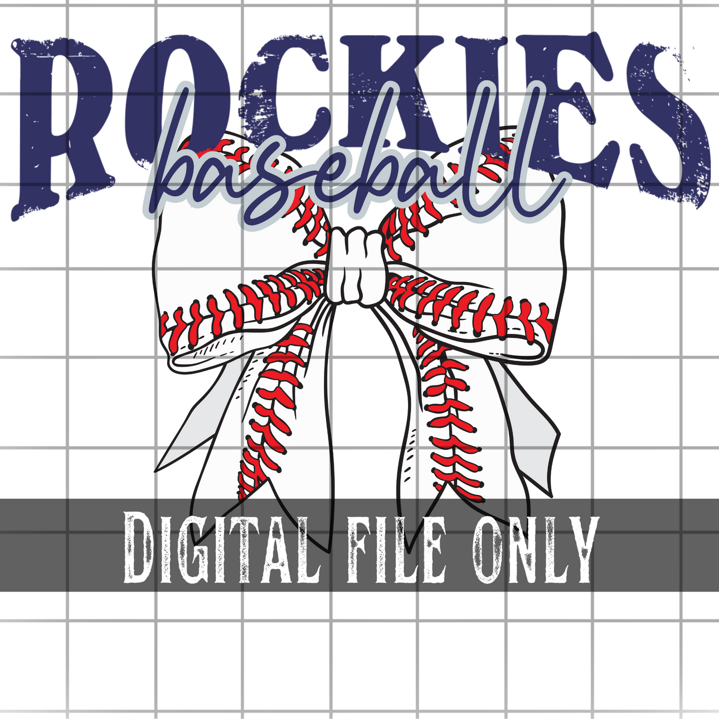 Colorado Baseball Bow -Digital