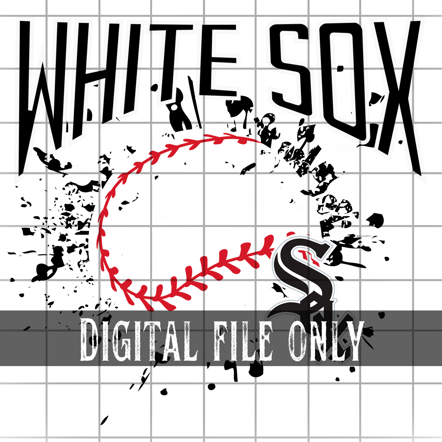 Chicago WS Splatter Baseball -Digital