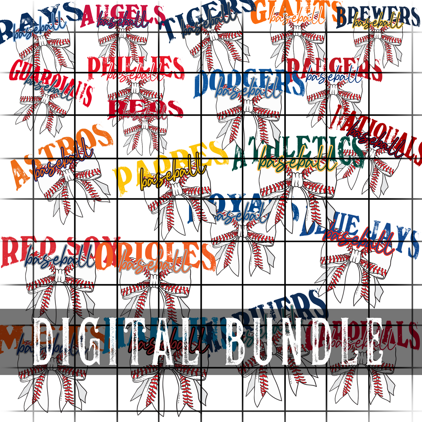 Baseball Bow Bundle - ALL 30 teams