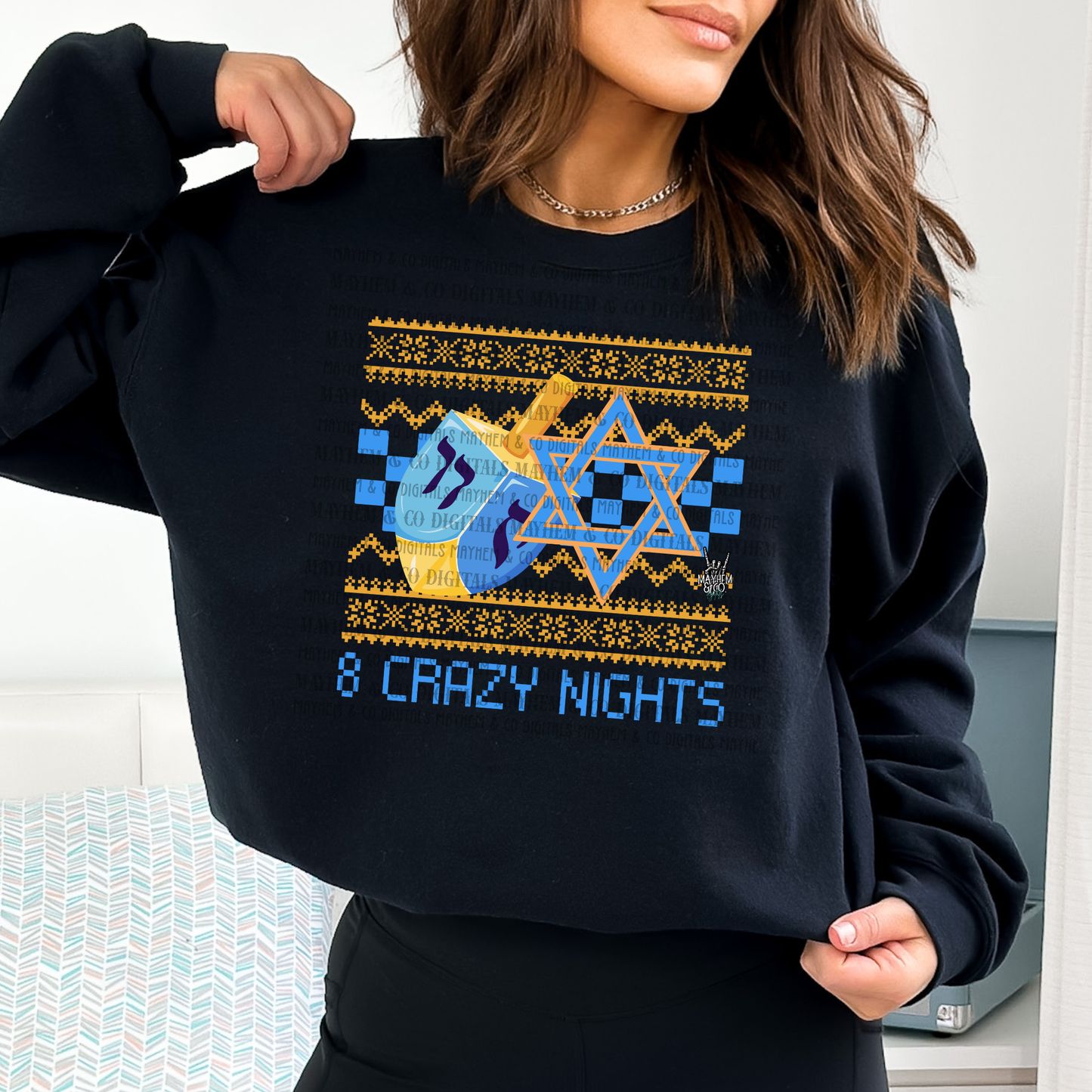 8 crazy nights Hanukkah-Digital