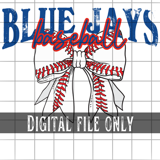 Toronto Baseball Bow -Digital