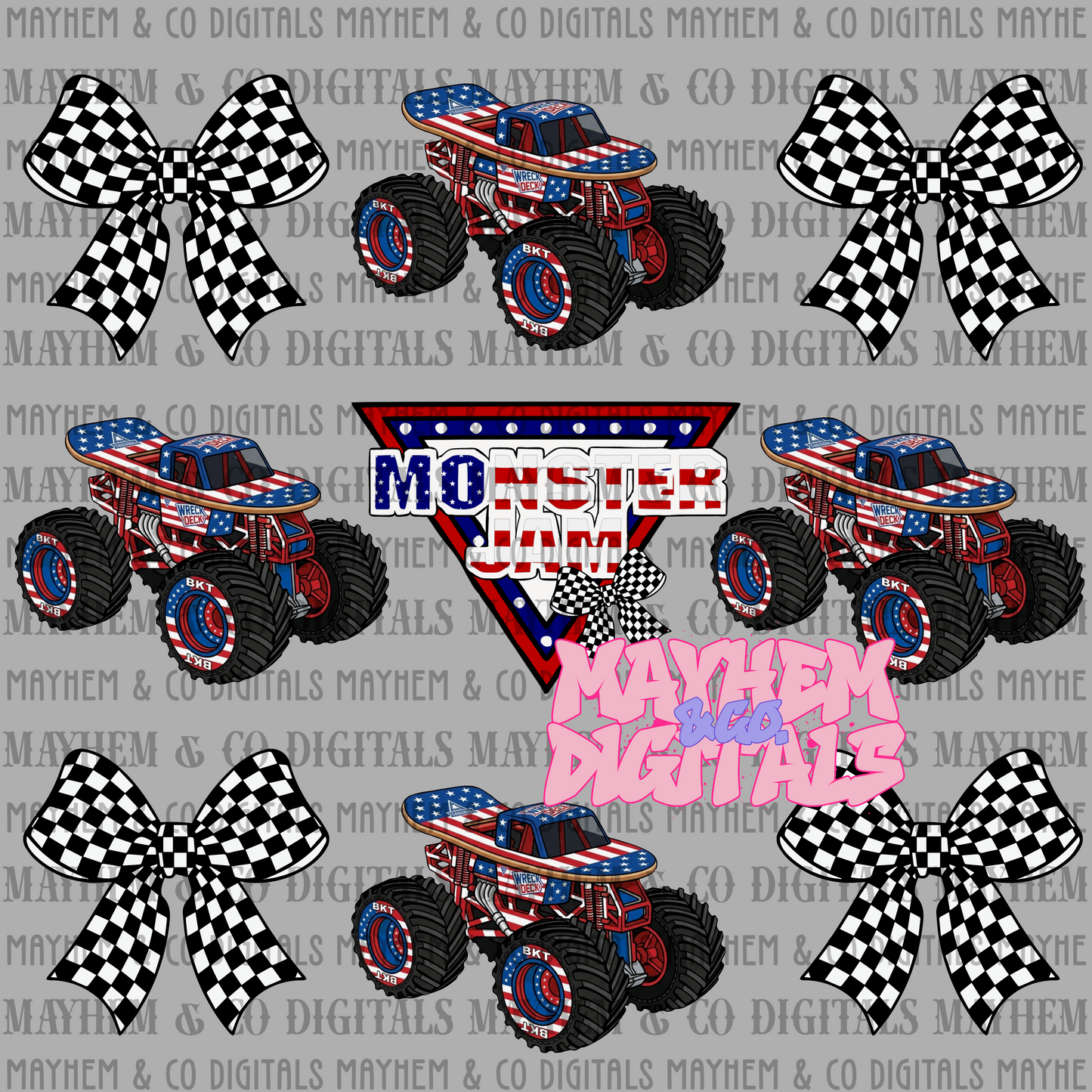 MJ Flags & bows Bundle - 18 PNG
