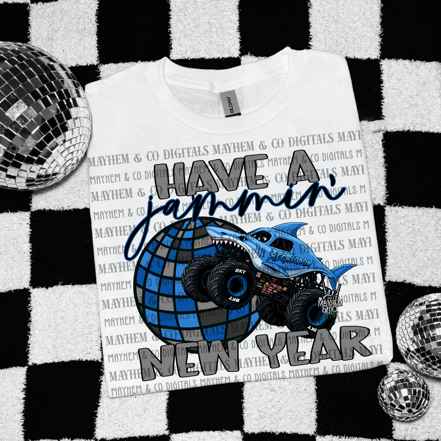 Megalodon New Year - Digital