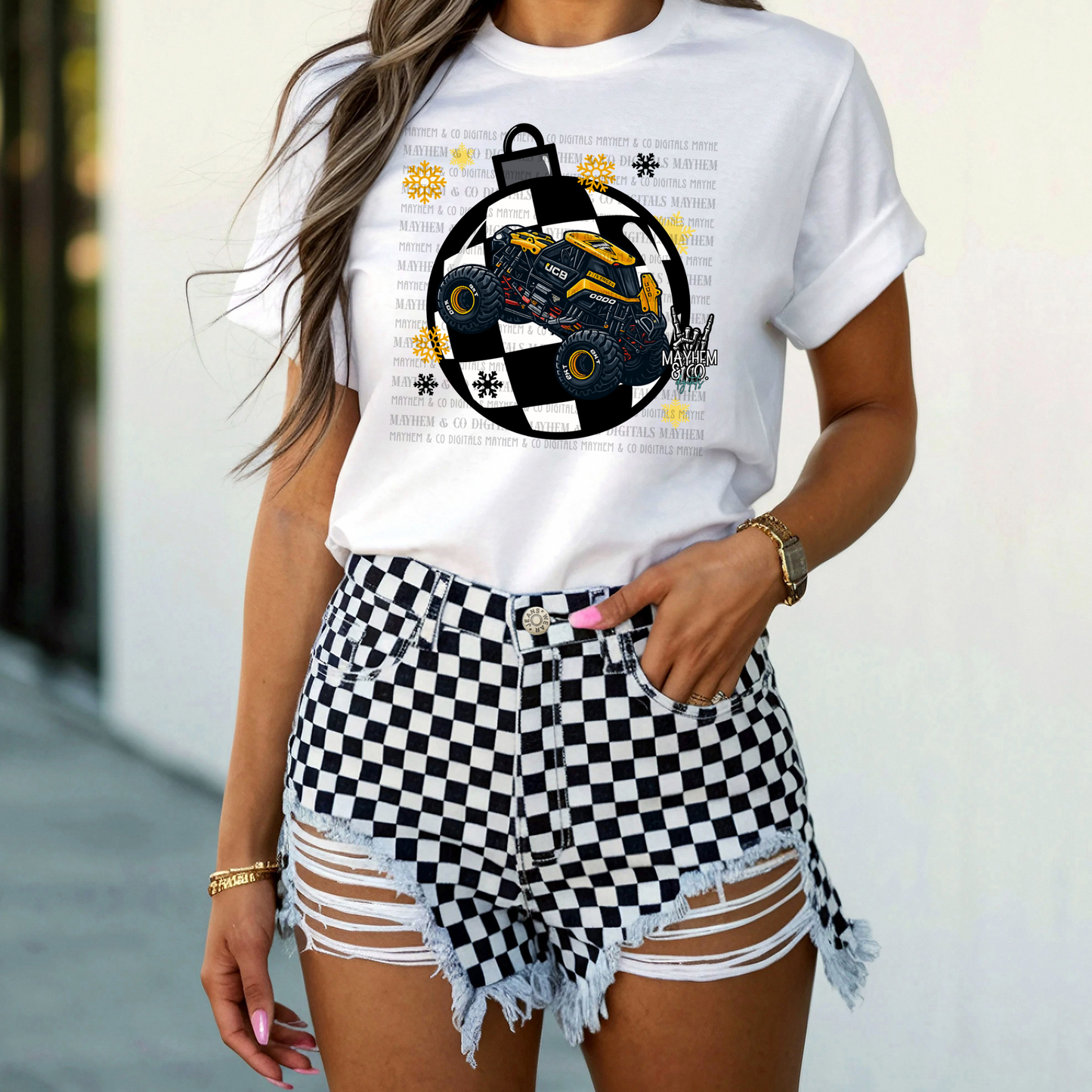 MJ JCB Christmas Bulb- Digital