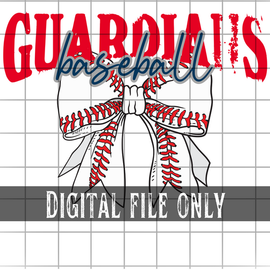 Cleveland Baseball Bow -Digital