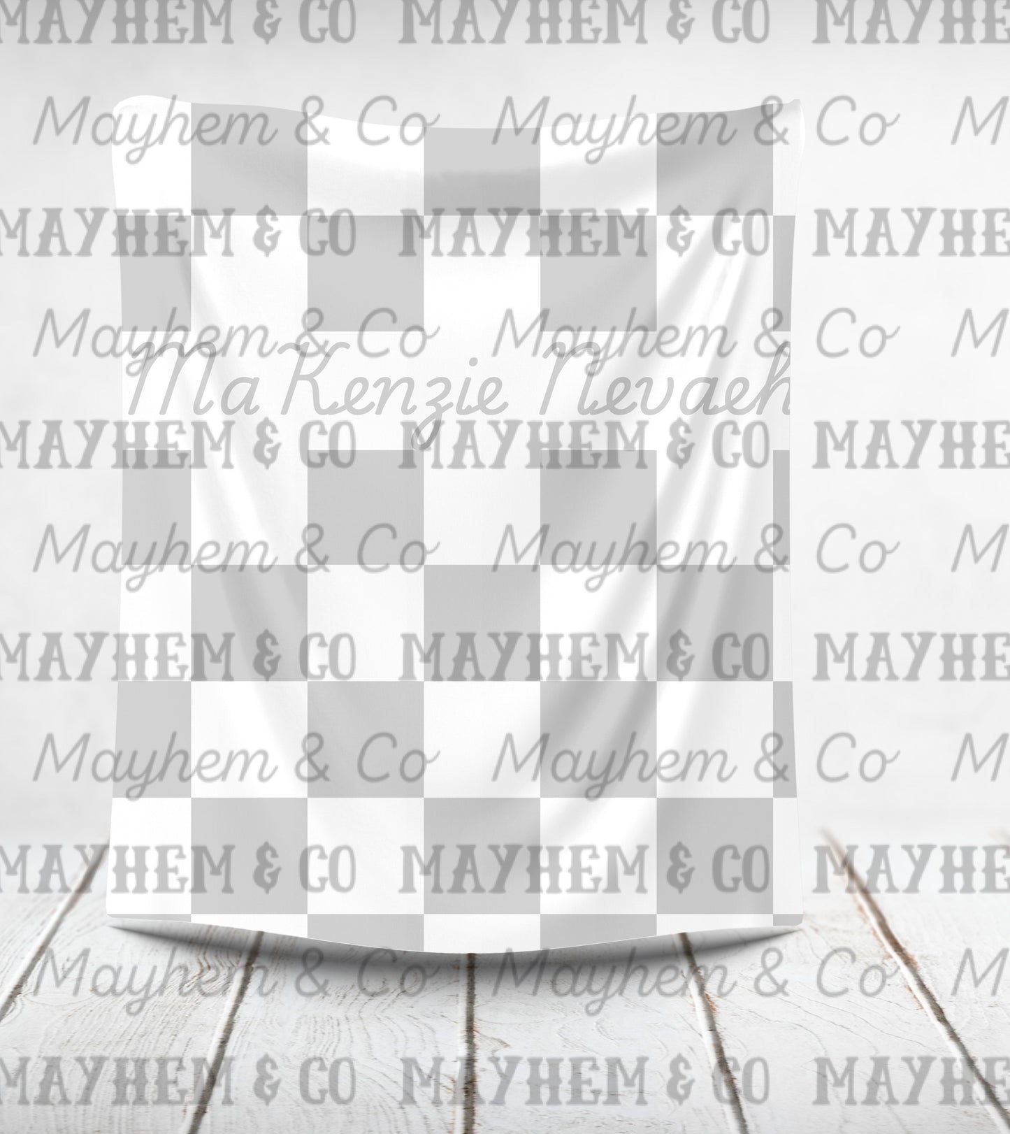 Custom Checkered Blanket