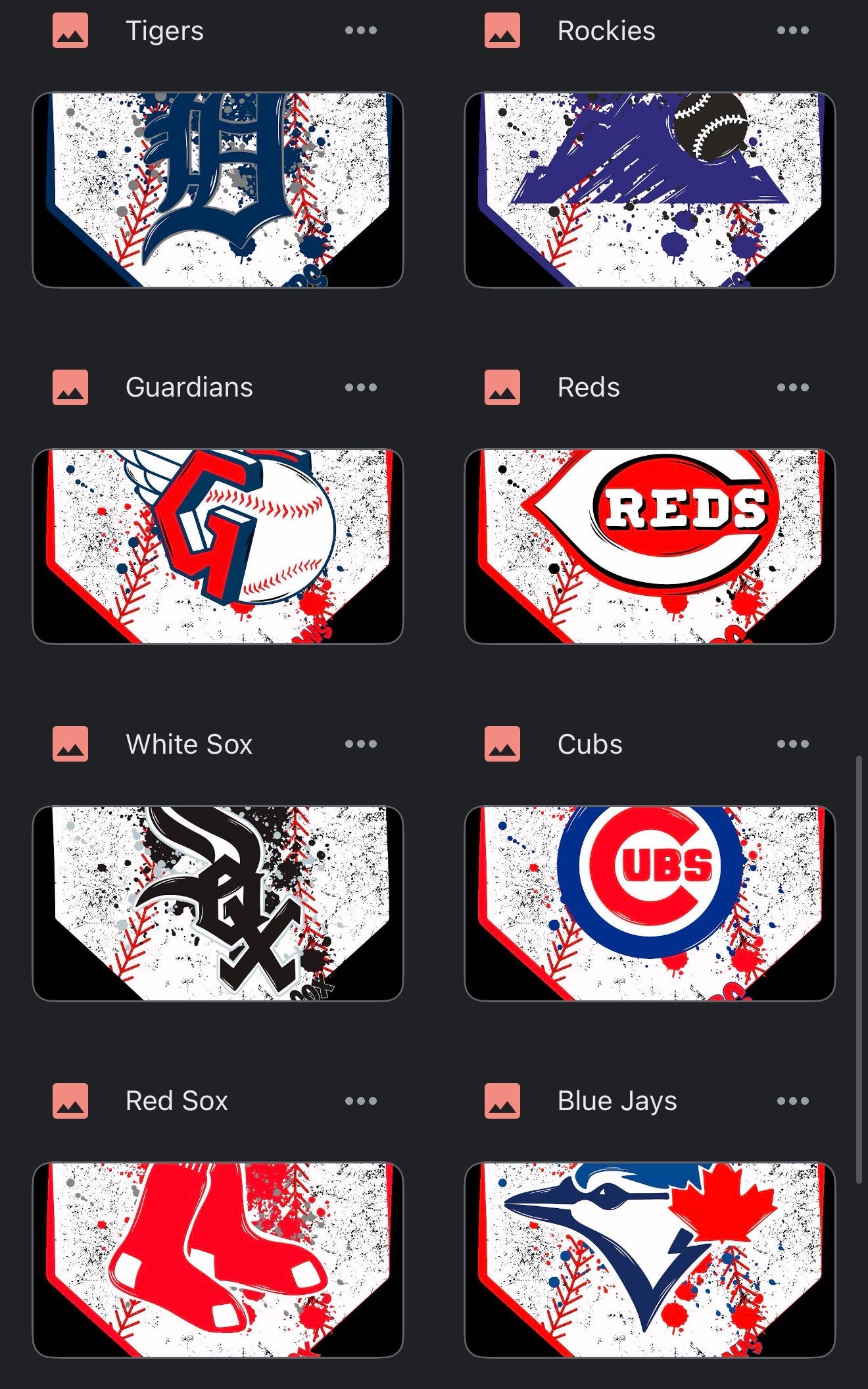 Baseball grunge home plates - Digital 30 teams