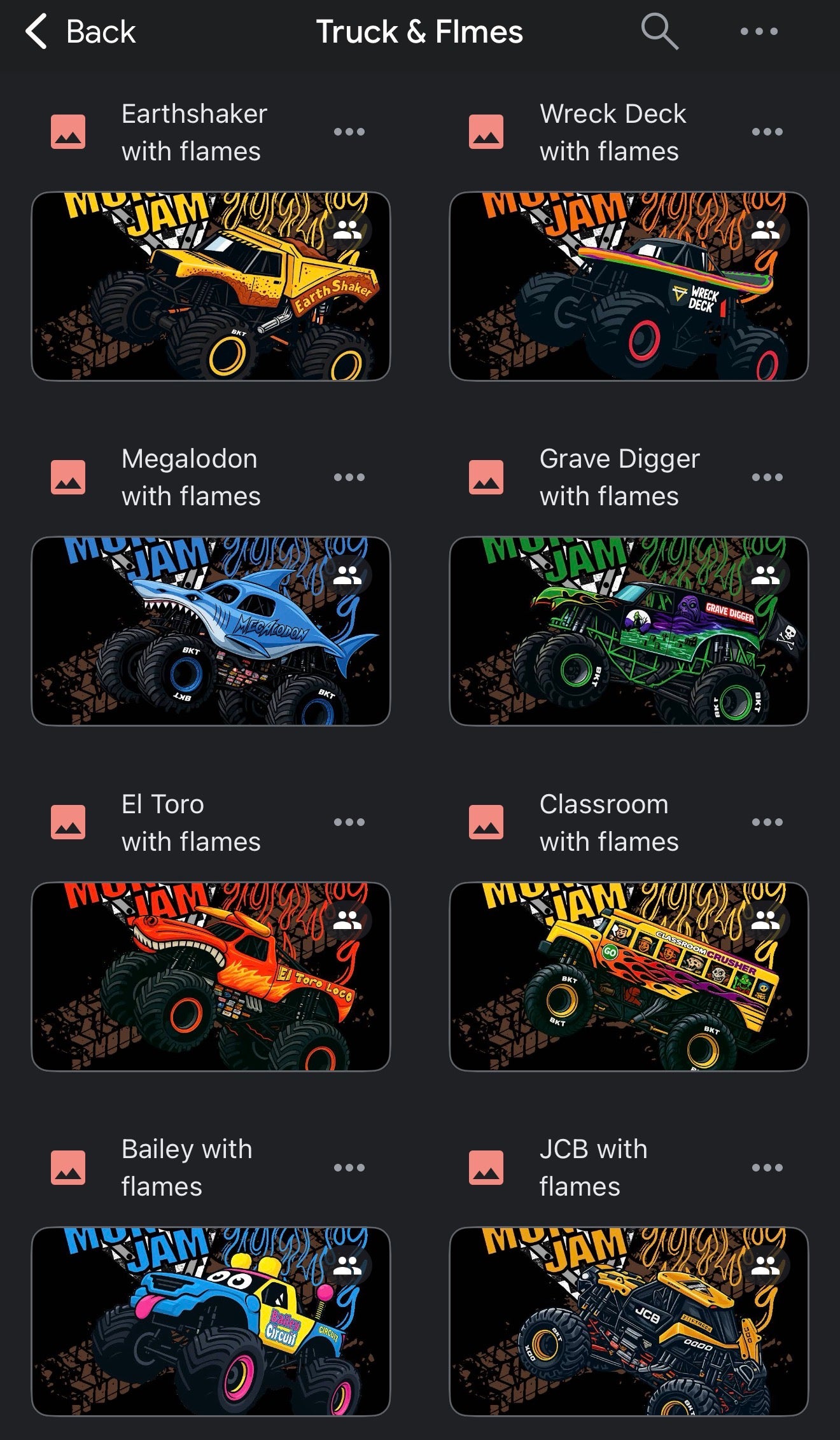 MJ Trucks w/ Flames-32 files