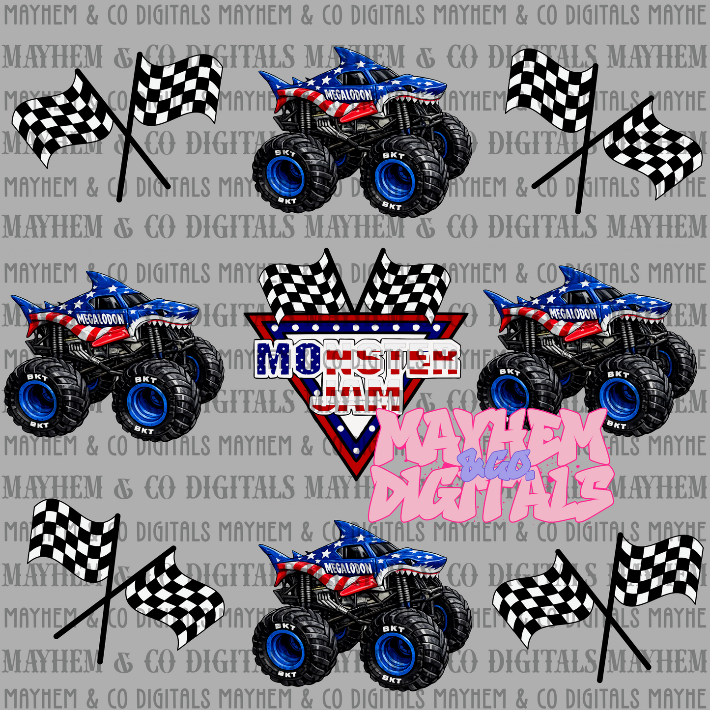 MJ Flags & bows Bundle - 18 PNG