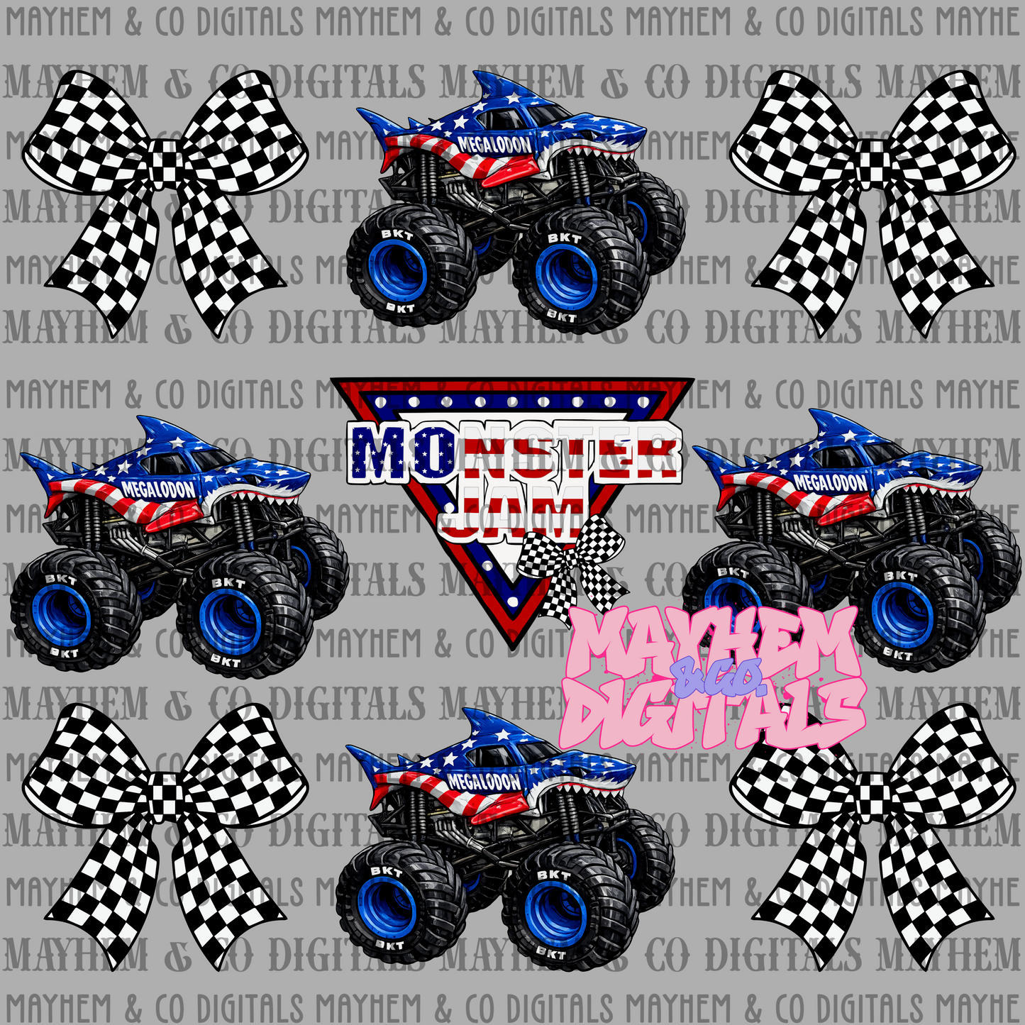 MJ Flags & bows Bundle - 18 PNG