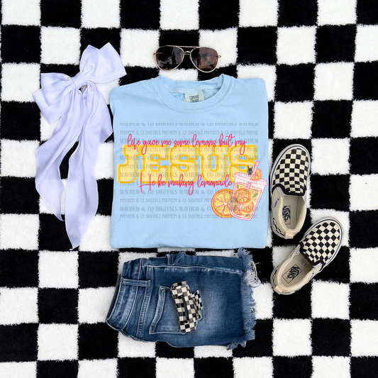 Jesus making lemonade- Digital