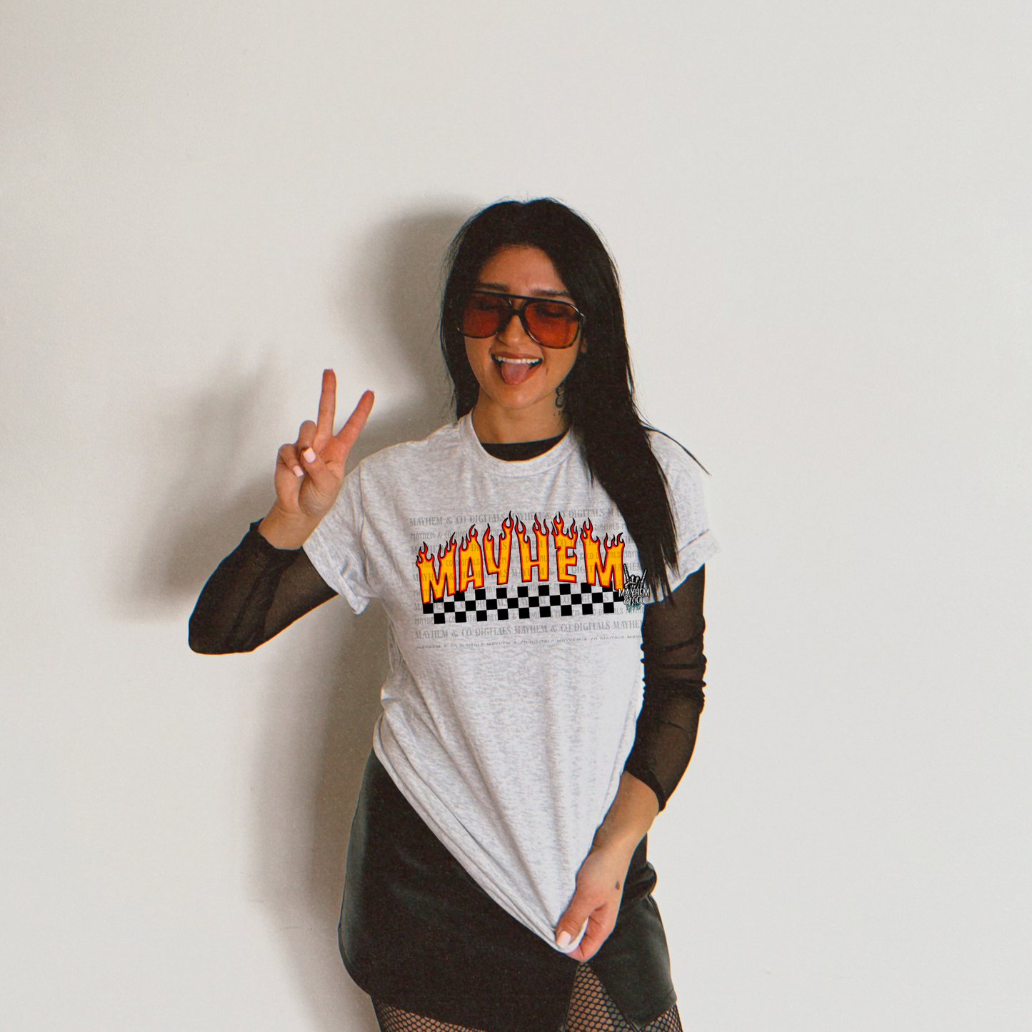 Checkered & flames -Digital Bundle