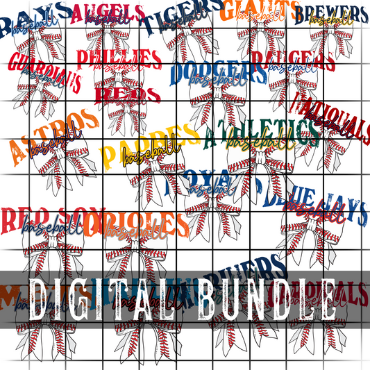 Baseball Bow Bundle - ALL 30 teams