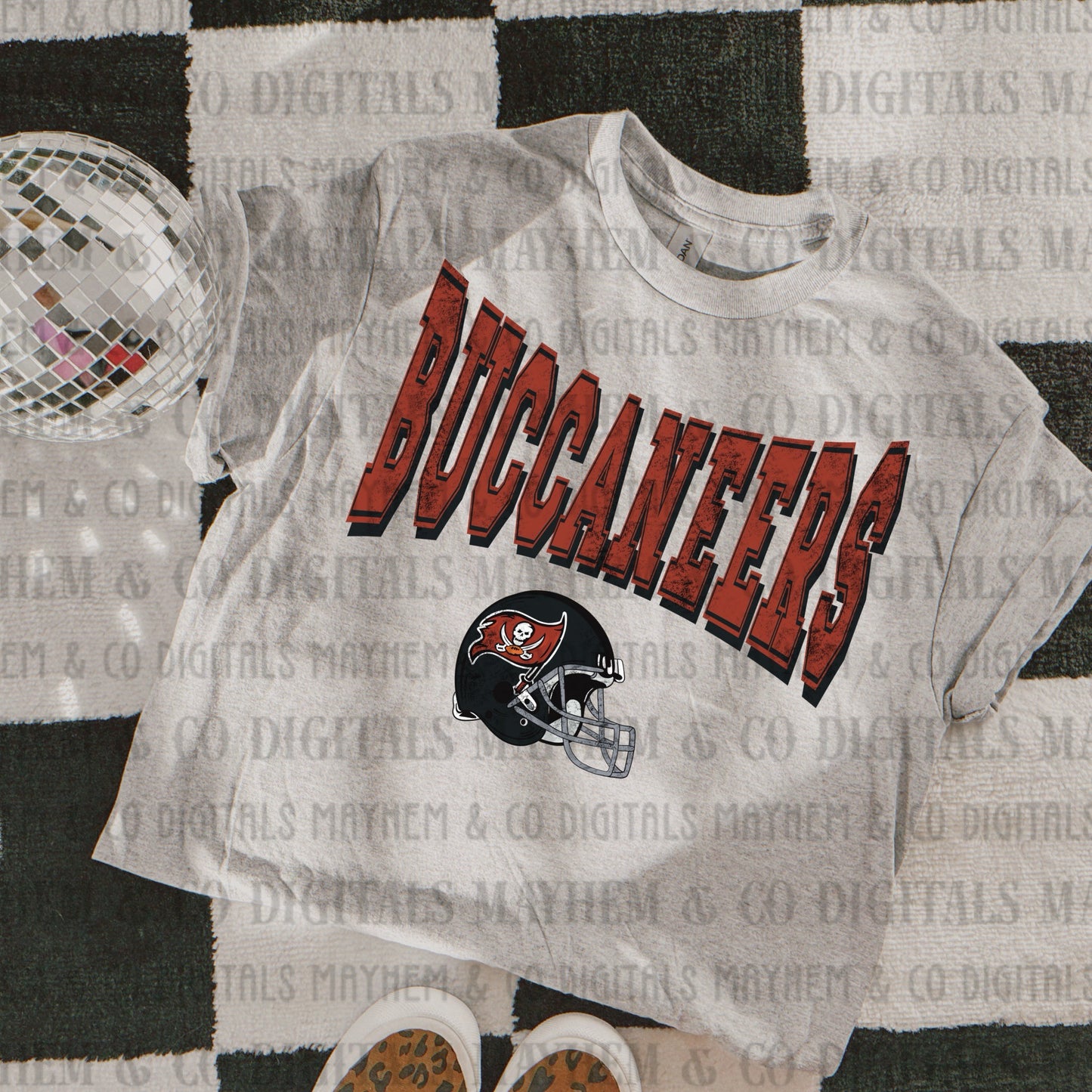 Distressed Varsity Vintage Football -Digital- 32 teams