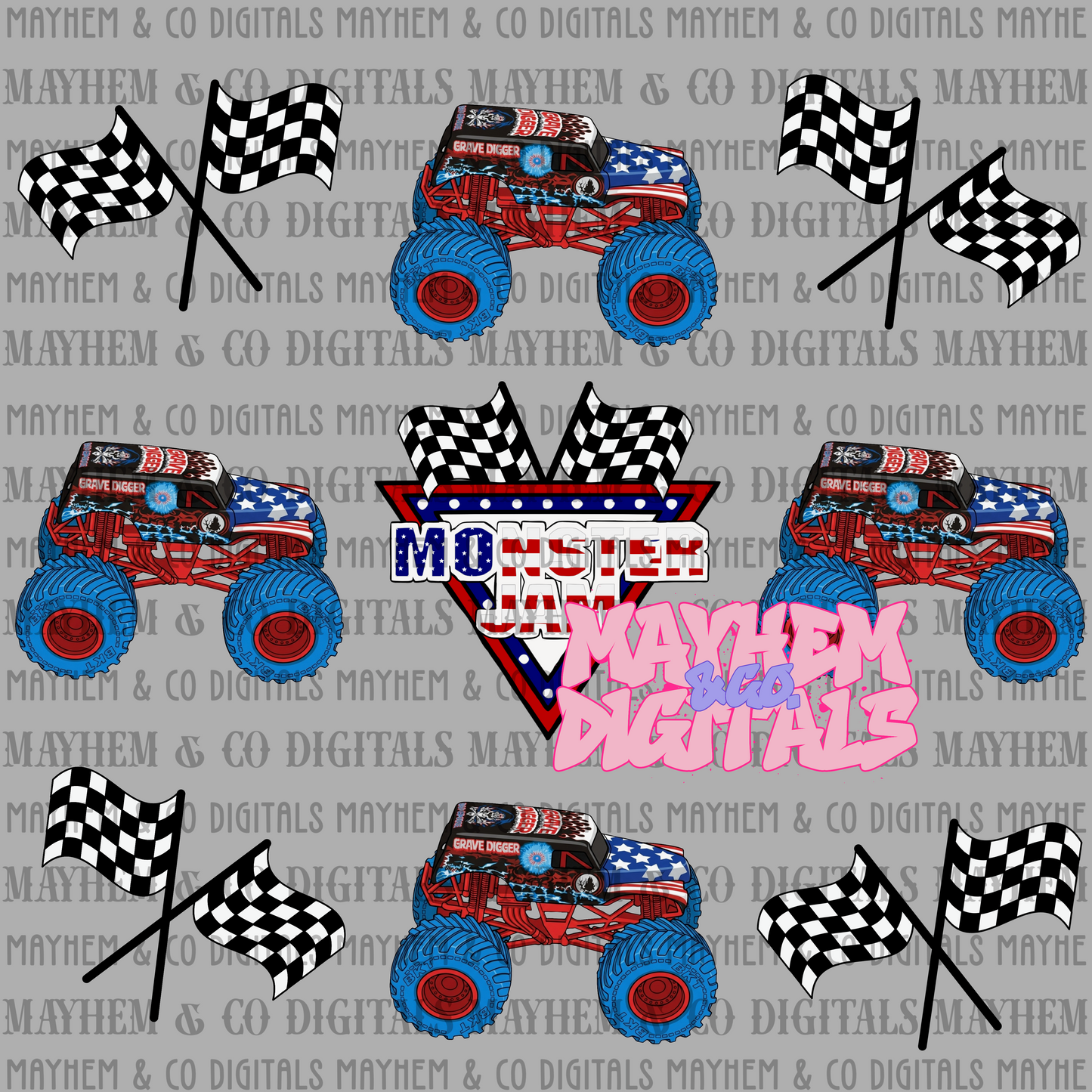 MJ Flags & bows Bundle - 18 PNG