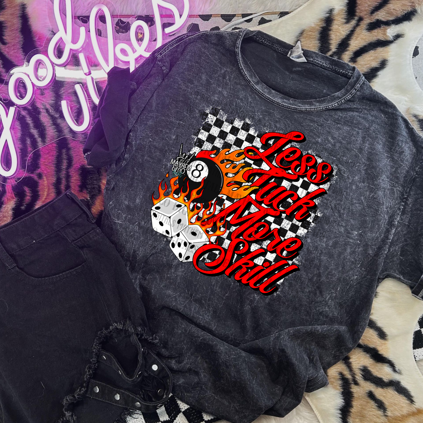 Checkered & flames -Digital Bundle