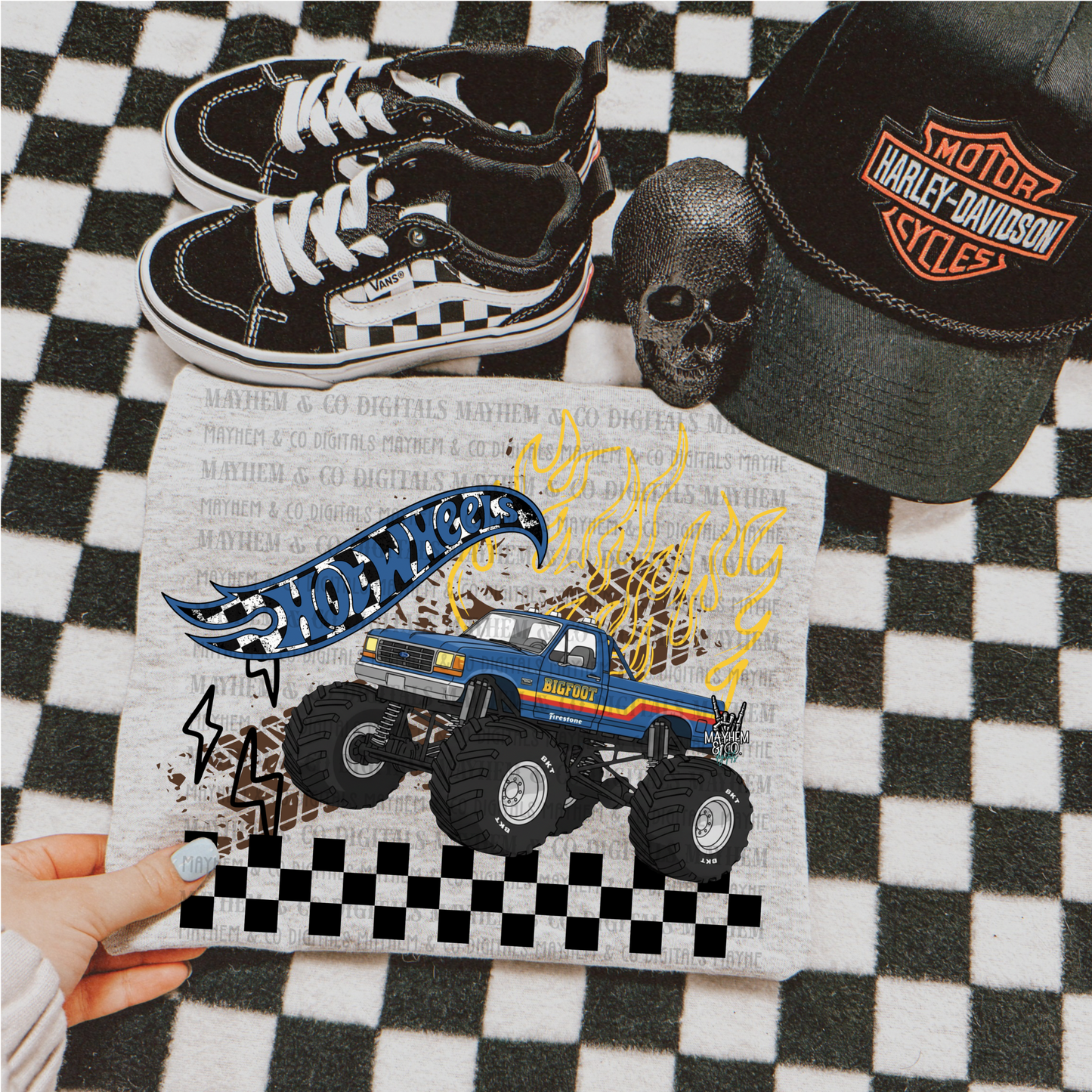HW Trucks w/ Flames- 9 PNG