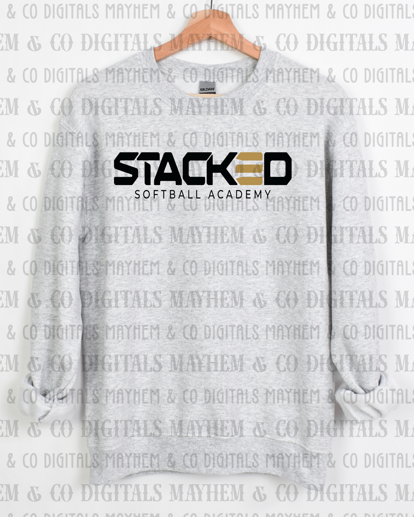 Stacked Crewneck sweatshirt -Adult