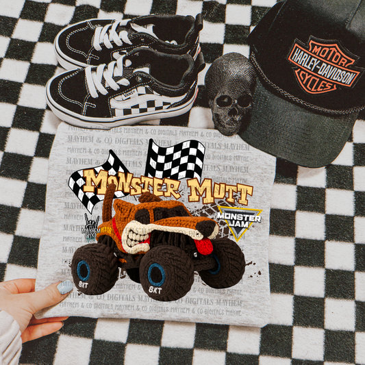 MJ Monster Mutt faux stitching - Digital