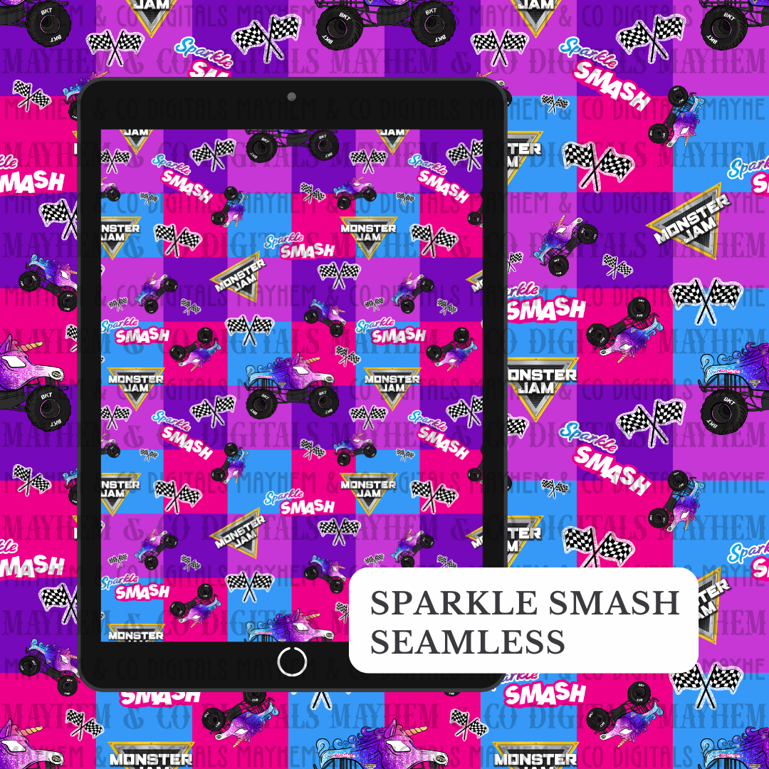 Colorful Sparkle S Seamless- Digital