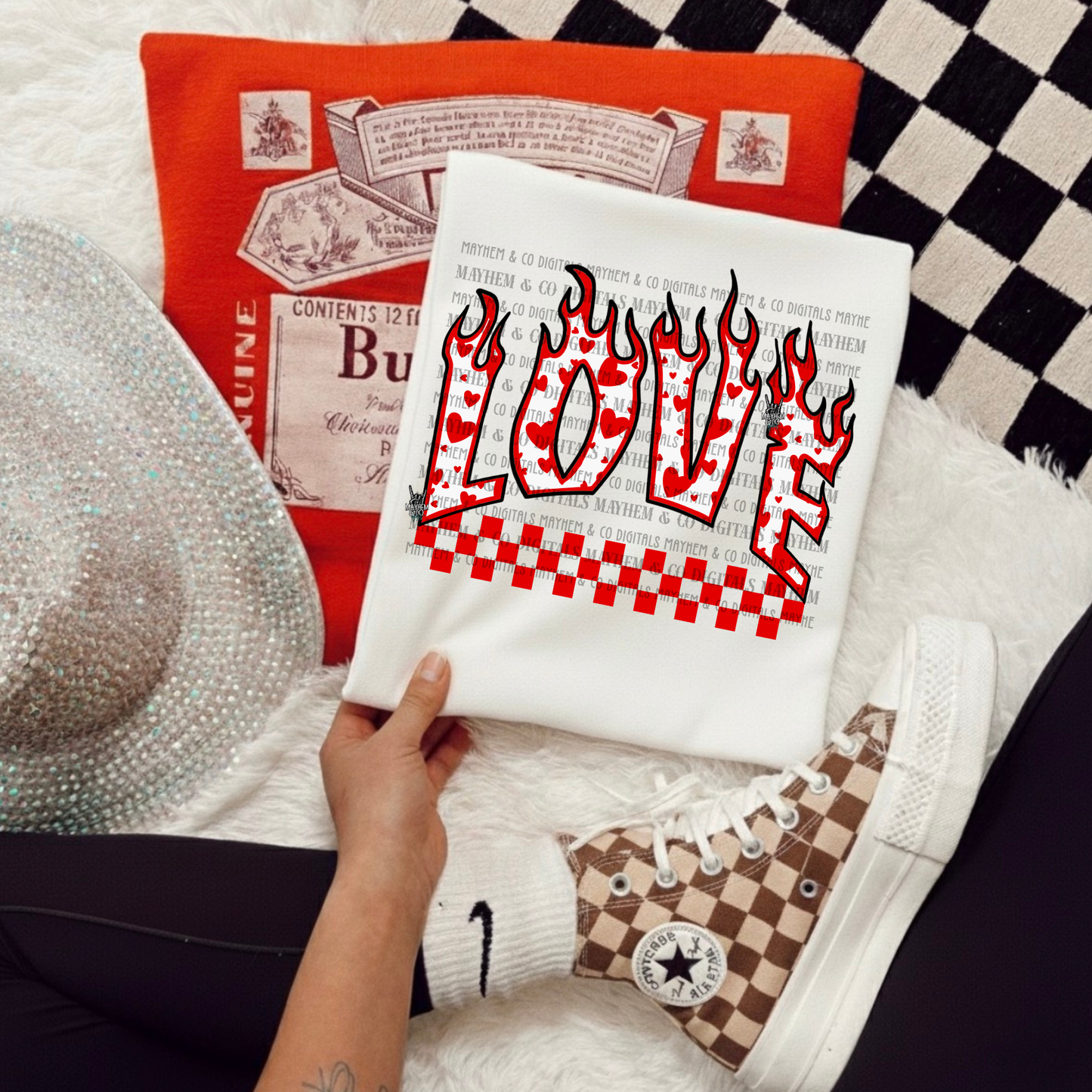 Love arch checkered - Digital