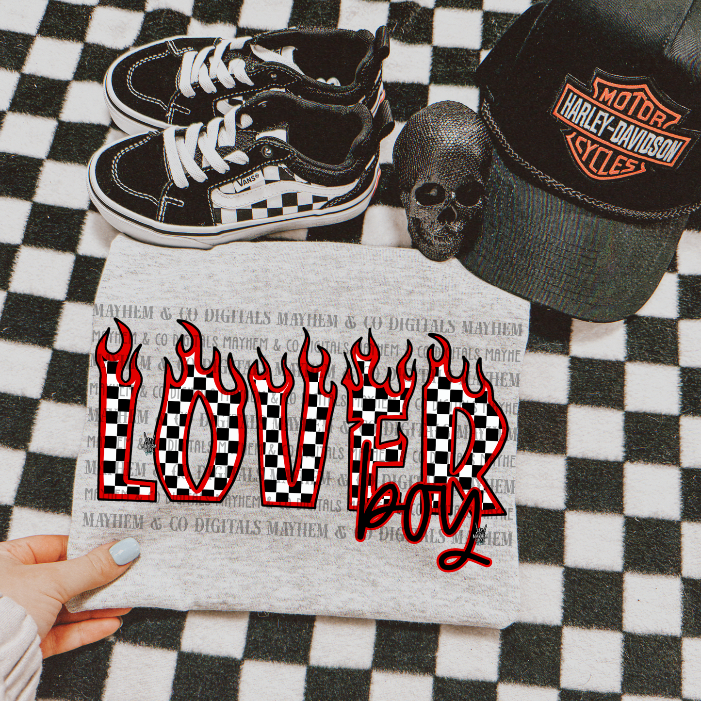 Lover Boy Checkered - Digital