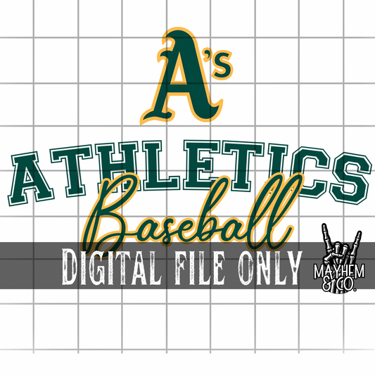 Athletics Baseball -Digital