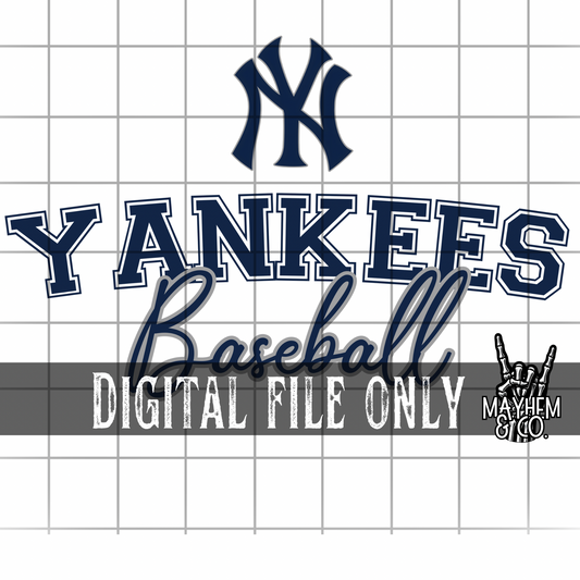 New York Y Baseball -Digital